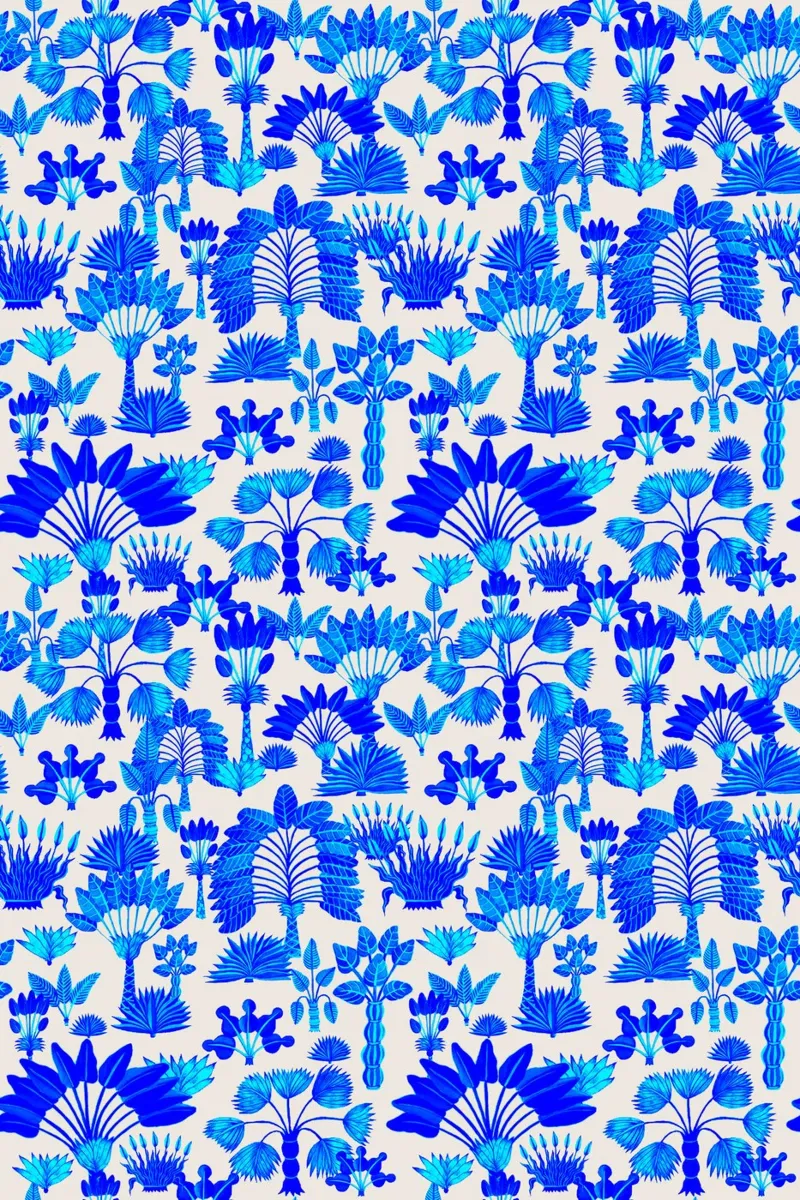 Giardino esotico blu poster da SilverPegasus