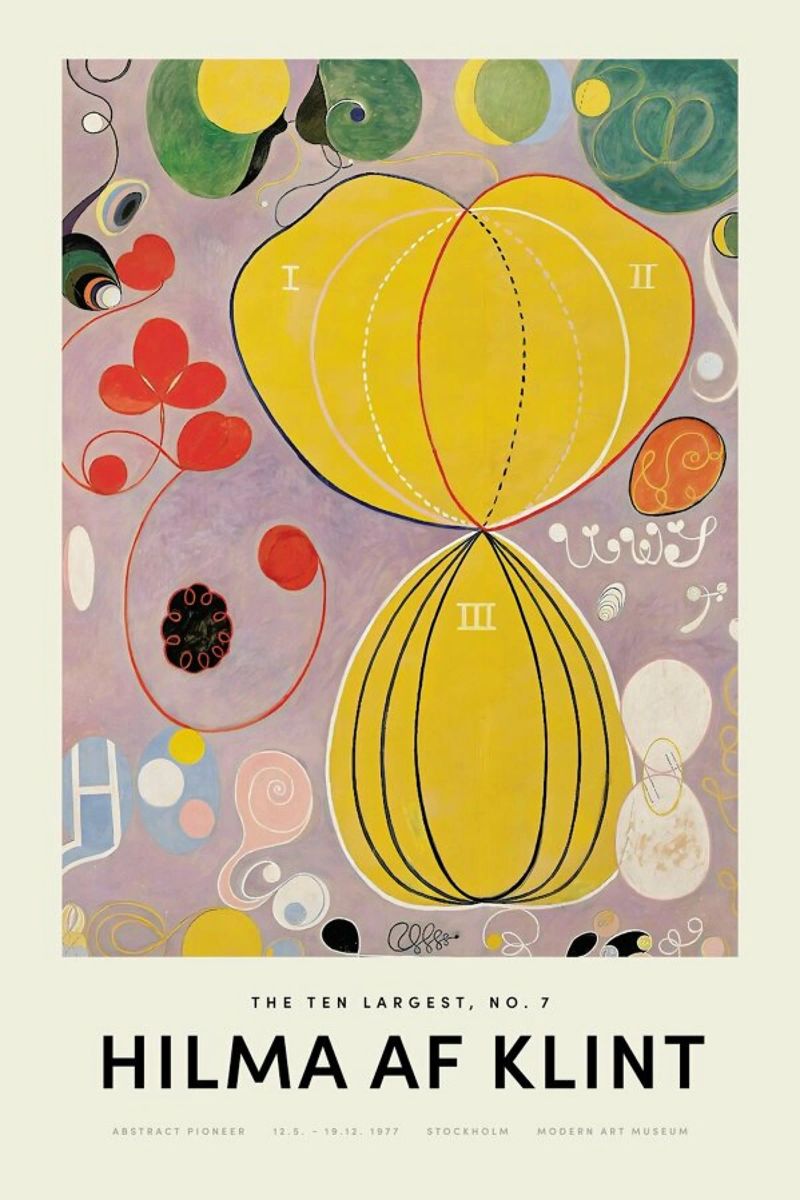 Hilma af Klint - The Ten Largest, No. 7 poster da Vintage by JUNIQE
