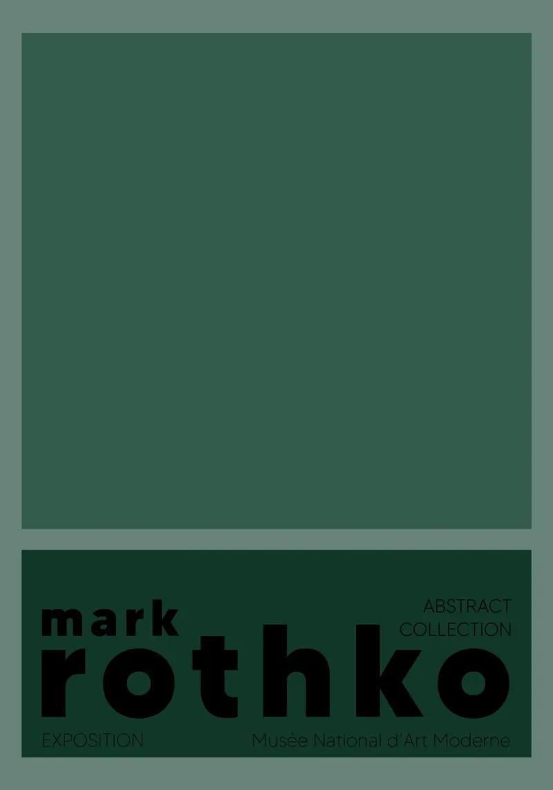 Mark Rothko Abstract Color Field Painting Print poster with aluminum frame by NorwesClub