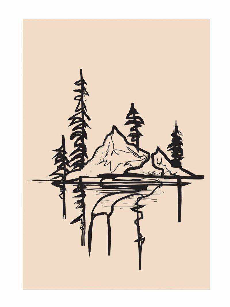 Abstract Landscape II Poster von cityart