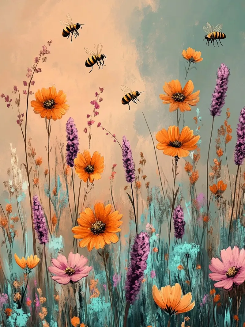 Flowers Lavender A pellicola backlit da Mateo