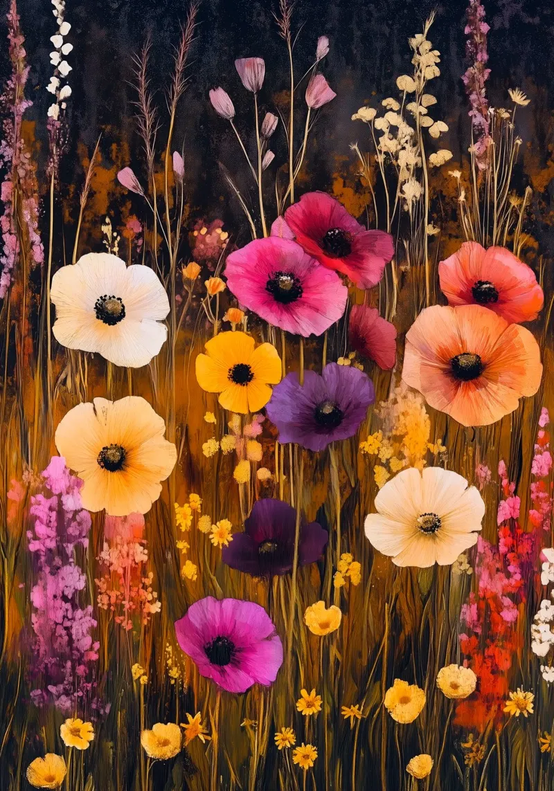 Prato pieno di fiori plexiglass da Justyna Jaszke JBJart