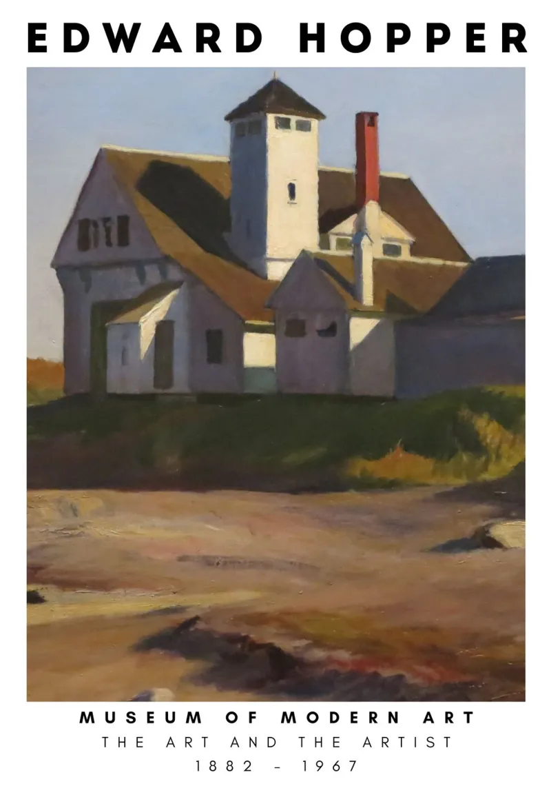 Edward Hopper Station des garde-côtes - Réalisme américain poster de NorwesClub