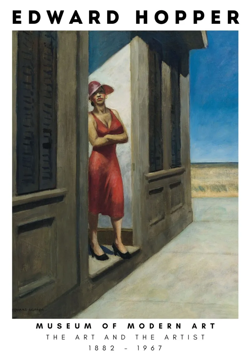 Edward Hopper Mattina della Carolina del Sud - Realismo americano pellicola backlit da NorwesClub