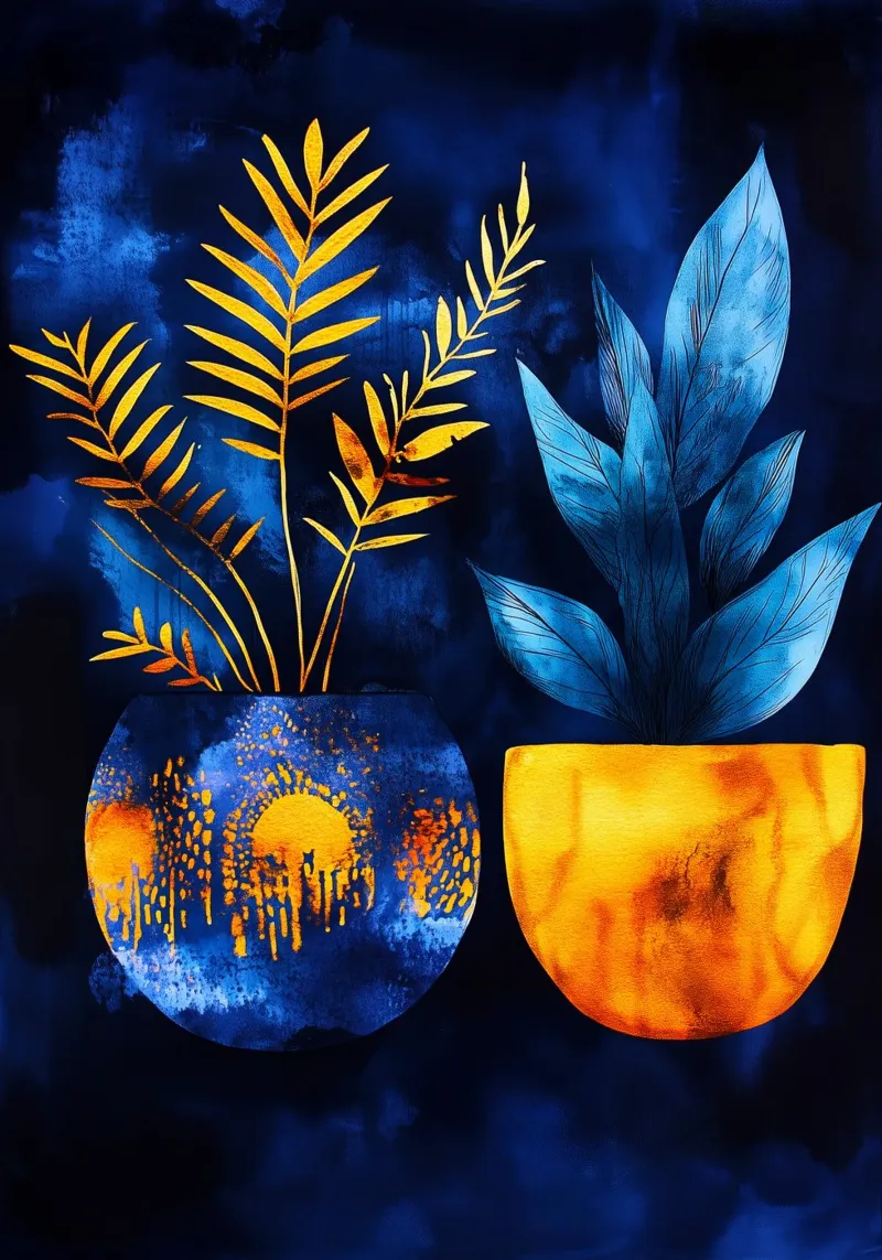 Piante decorative pellicola backlit da Justyna Jaszke JBJart