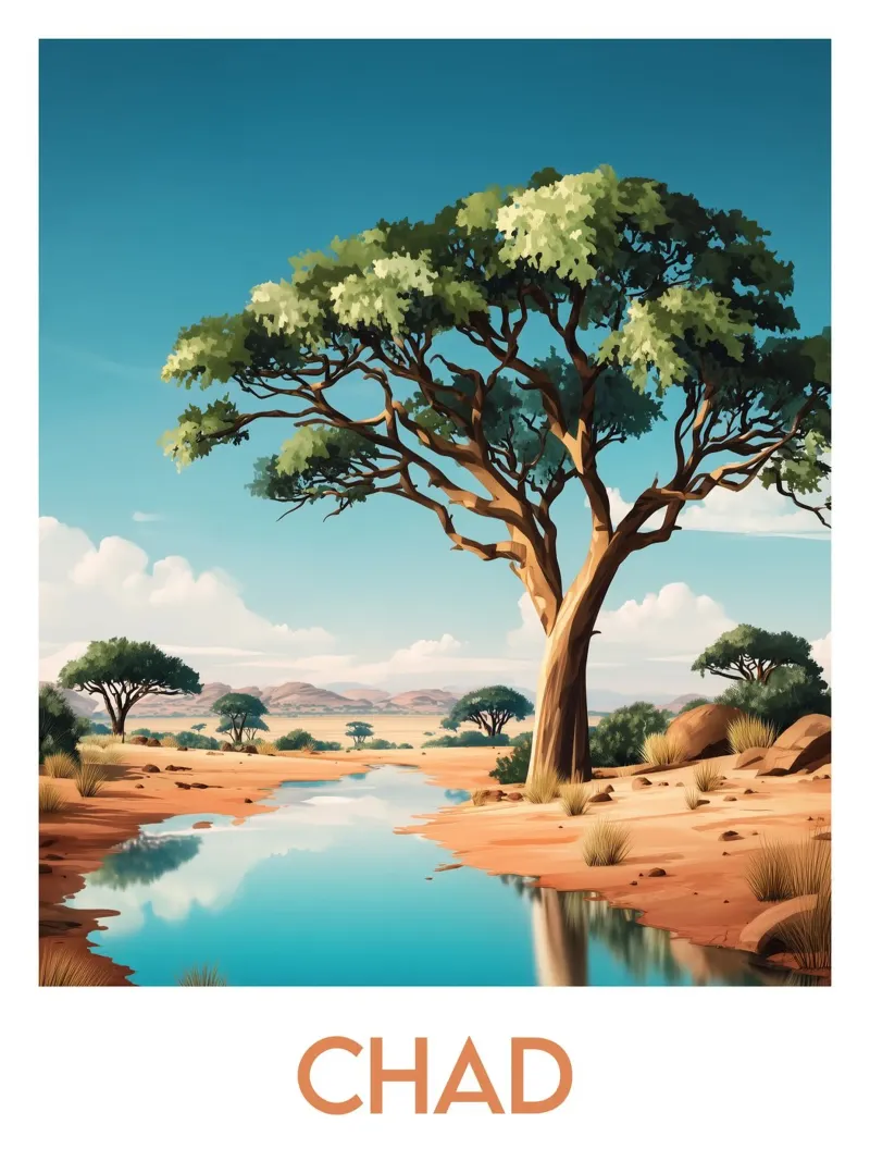 Affiche Chad poster da Frame the World