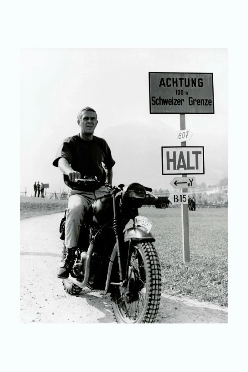 Steve McQueen "The Great Escape" 1963 pellicola backlit da Gallery Print and Art Limited