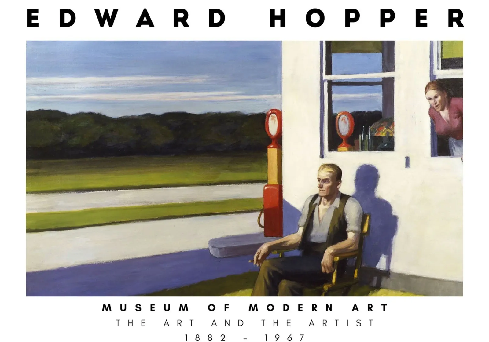 Edward Hopper Strada a quattro corsie - Arte del realismo americano poster da NorwesClub