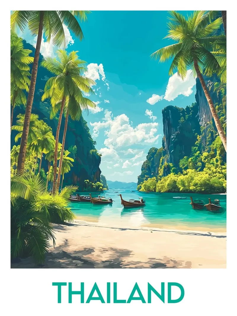 Affiche Thailand poster da Frame the World