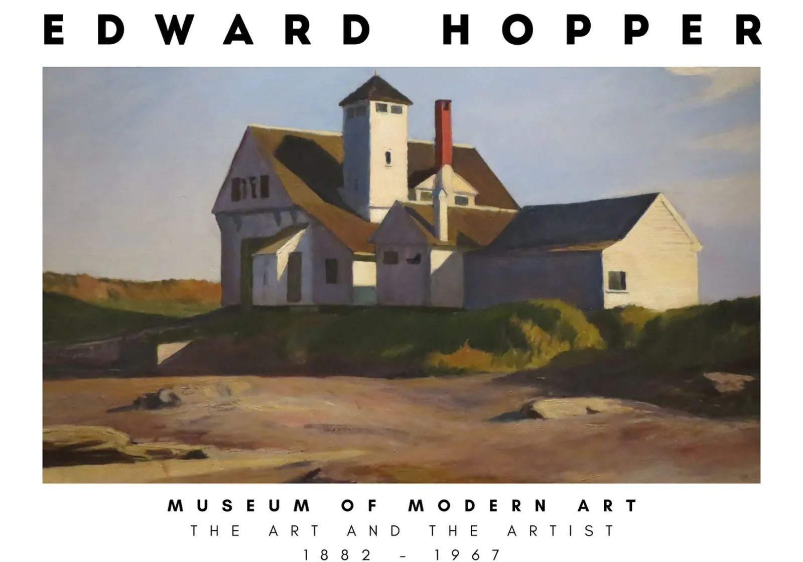 Edward Hopper Station des garde-côtes - Réalisme américain poster de NorwesClub