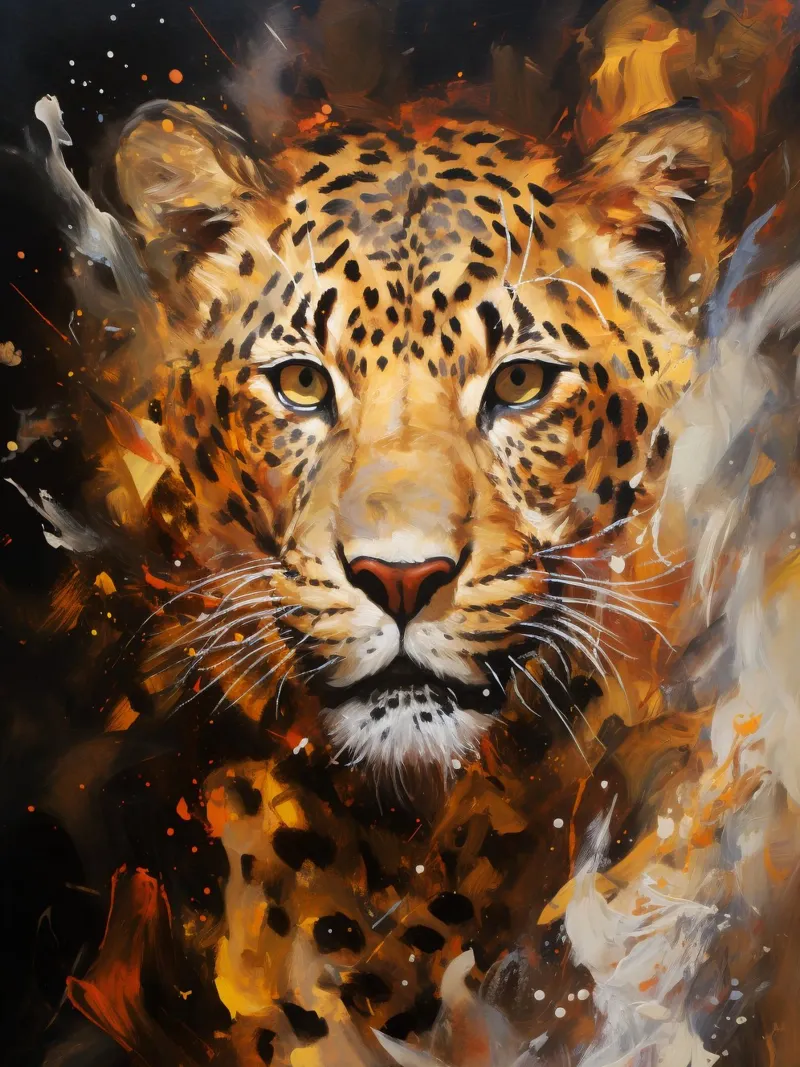 Leopard Abstract pellicola backlit da Mateo