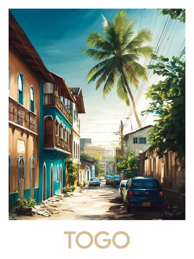Affiche Togo poster da Frame the World