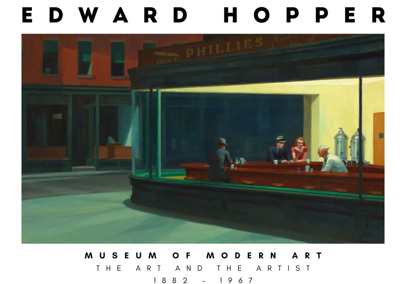 Edward Hopper Vuurtorens - Amerikaans realisme canvas met Baklijst van NorwesClub