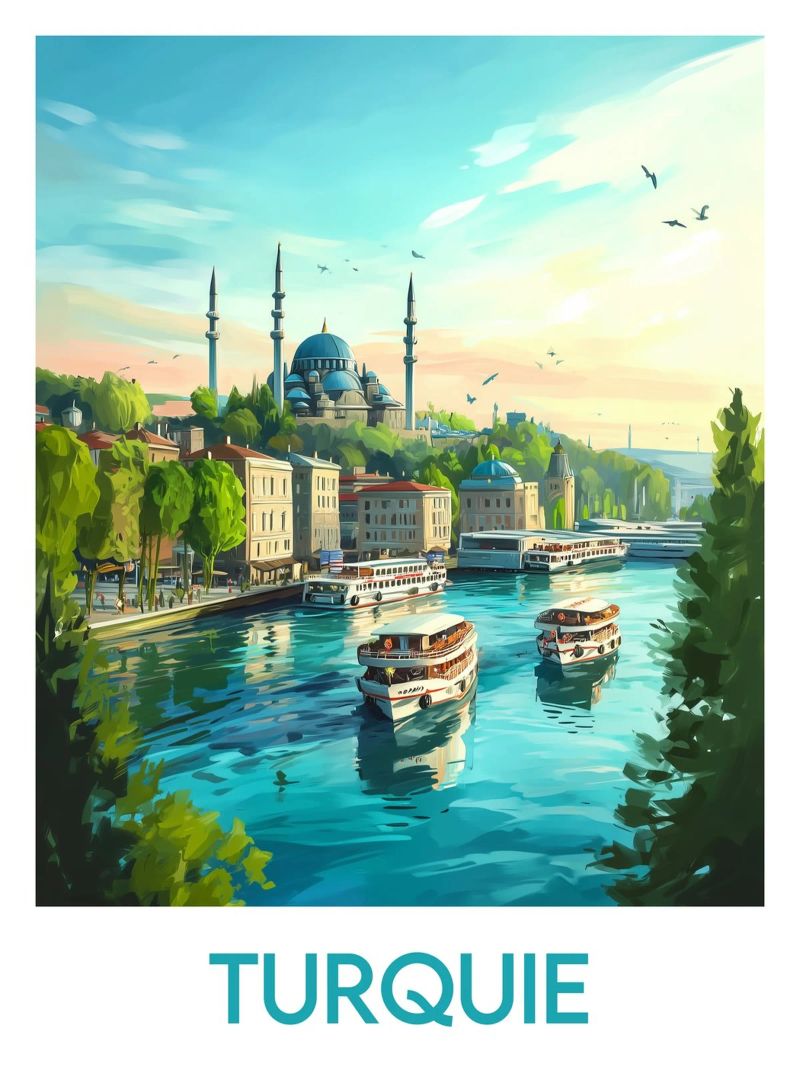 Poster Türkei Poster von Frame the World
