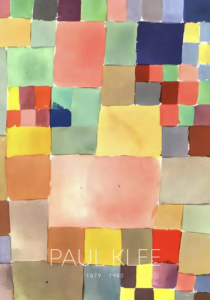 Paul Klee Color Squares - Bauhaus Abstract Print canvas by NorwesClub