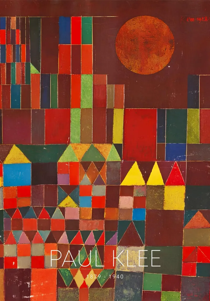 Villaggio astratto Paul Klee - Stampa Bauhaus carta hahnemühle da NorwesClub