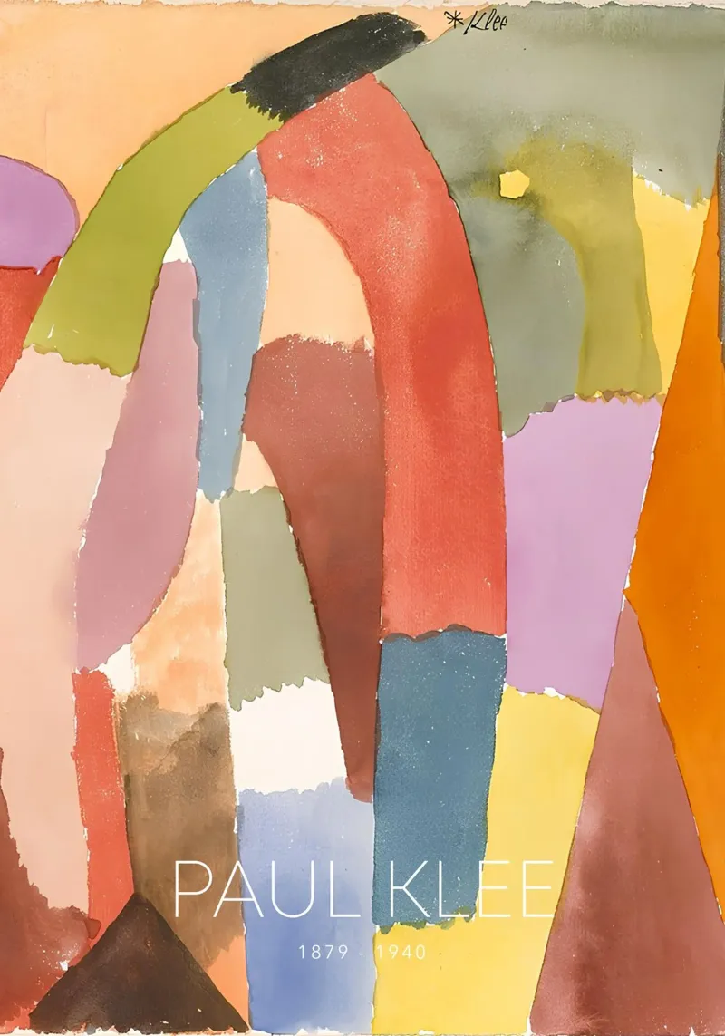 Paul Klee "Movement of Vaulted Chambers" Art canvas by NorwesClub
