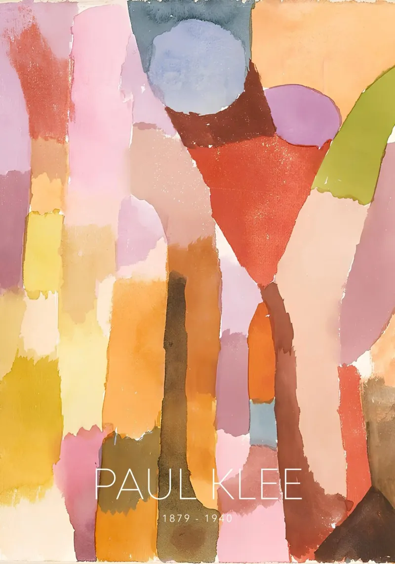 Paul Klee Abstract Color Forms - Bauhaus Print canvas by NorwesClub