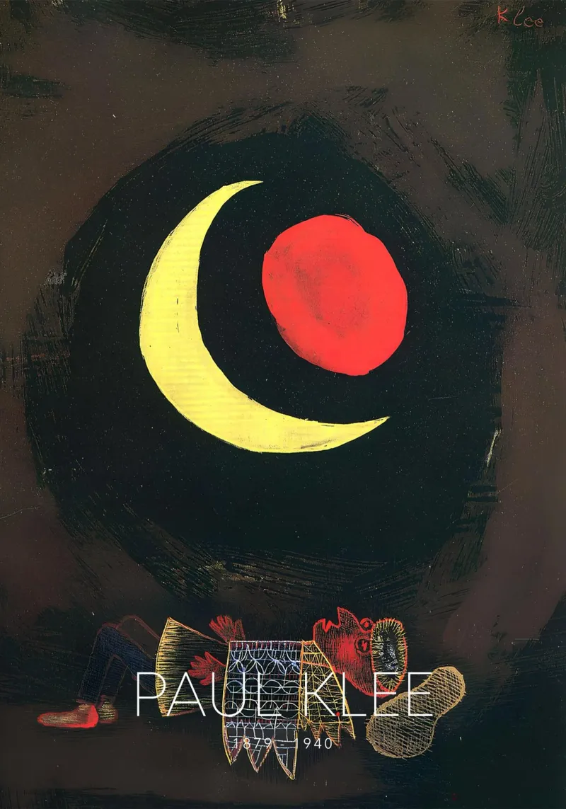 Paul Klee Sterke Droom - Surrealistische Abstracte Print canvas met Baklijst van NorwesClub