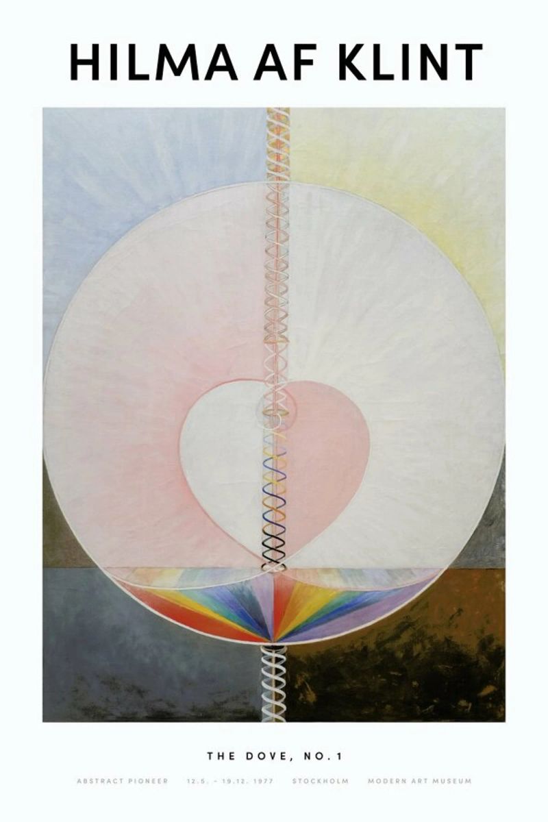 Hilma af Klint - The Dove, No. 1 II pellicola backlit da Vintage by JUNIQE