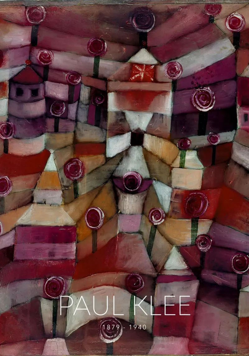 Paul Klee Rose Garden - Abstract Bauhaus Print alu-dibond by NorwesClub