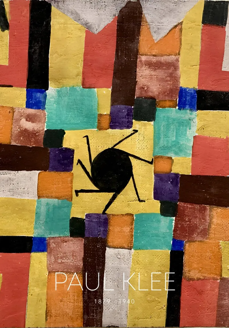 Paul Klee Abstract Swirl - Bauhaus Color Grid canvas by NorwesClub