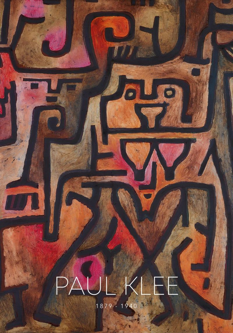 Paul Klee Interlocking Forms - Abstract Bauhaus poster by NorwesClub