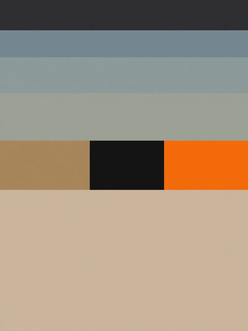 Minimal Muted color geometrical nordic art 04 canvas by Little Dean