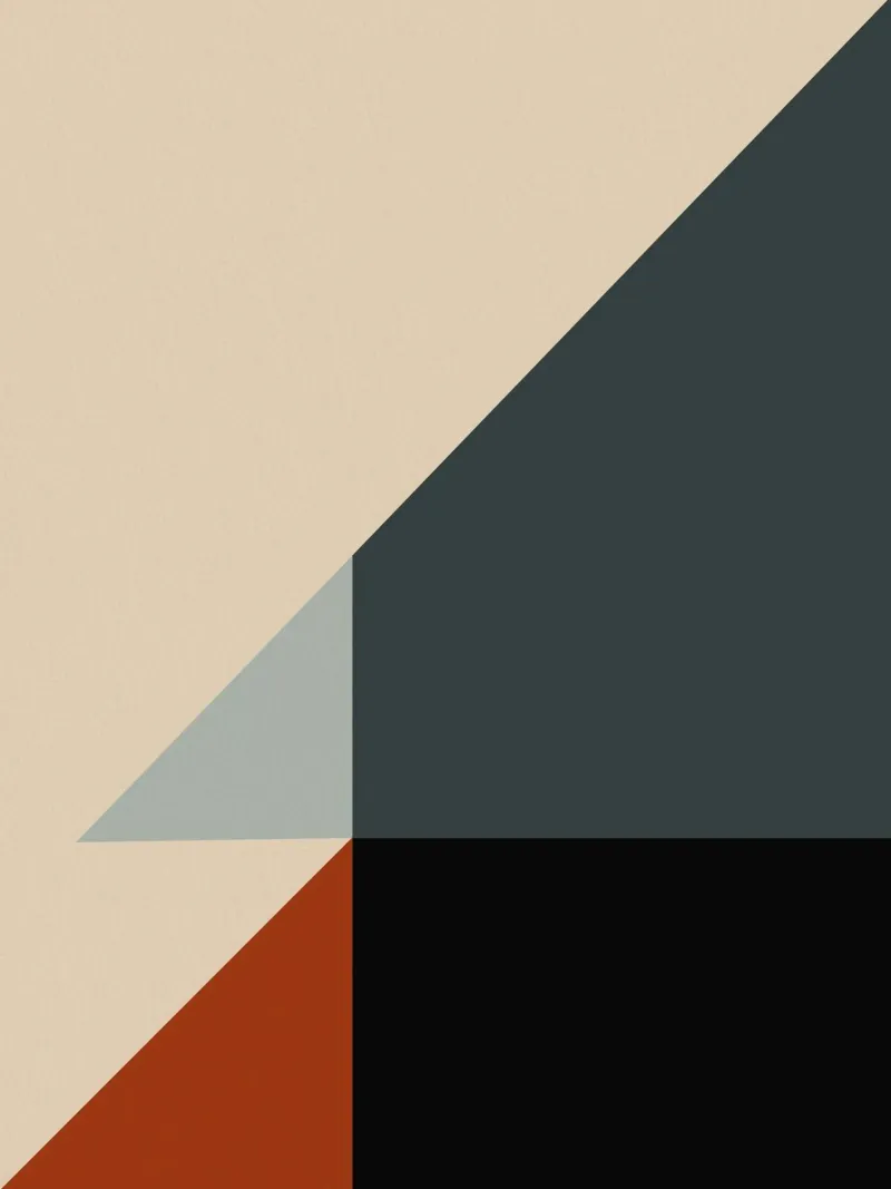 Minimal Colore tenue geometrico arte nordica 03 tela da Little Dean