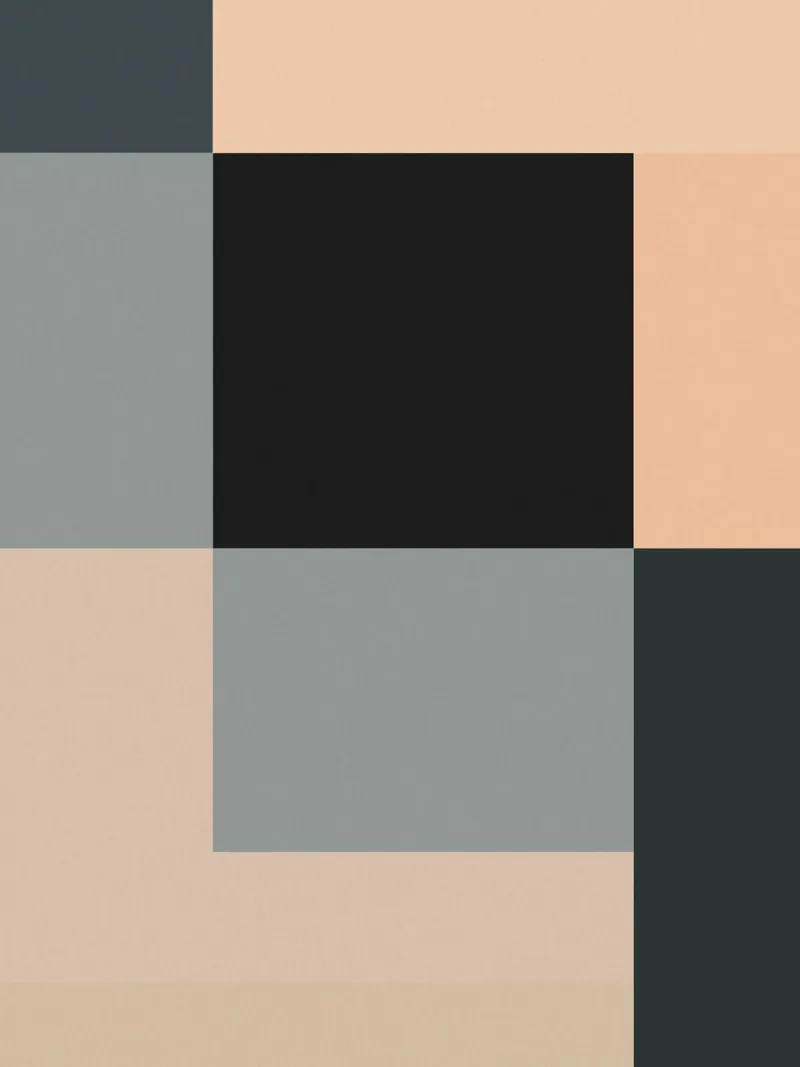 Minimal Muted color geometrical nordic art 02 canvas by Little Dean