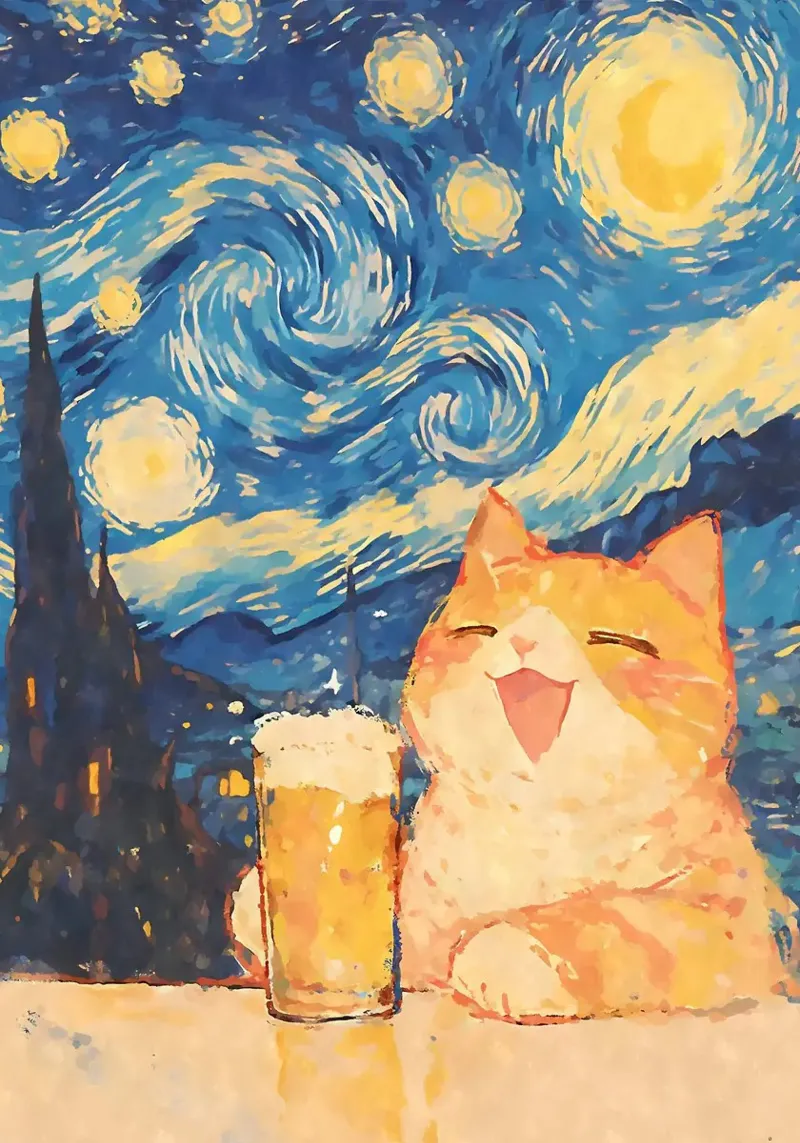 Gatto arancione poster con telaio in plastica da Purrfect Whiskers Art