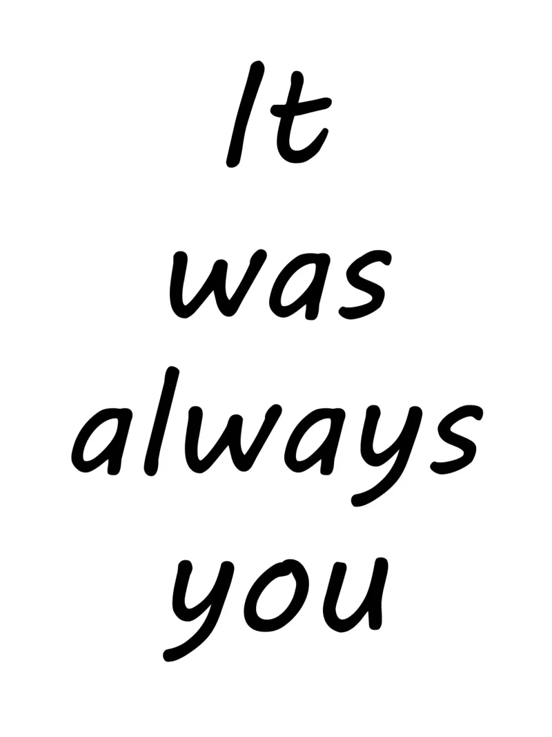 It Was Always You canvas with Floater frame by Shark Printables