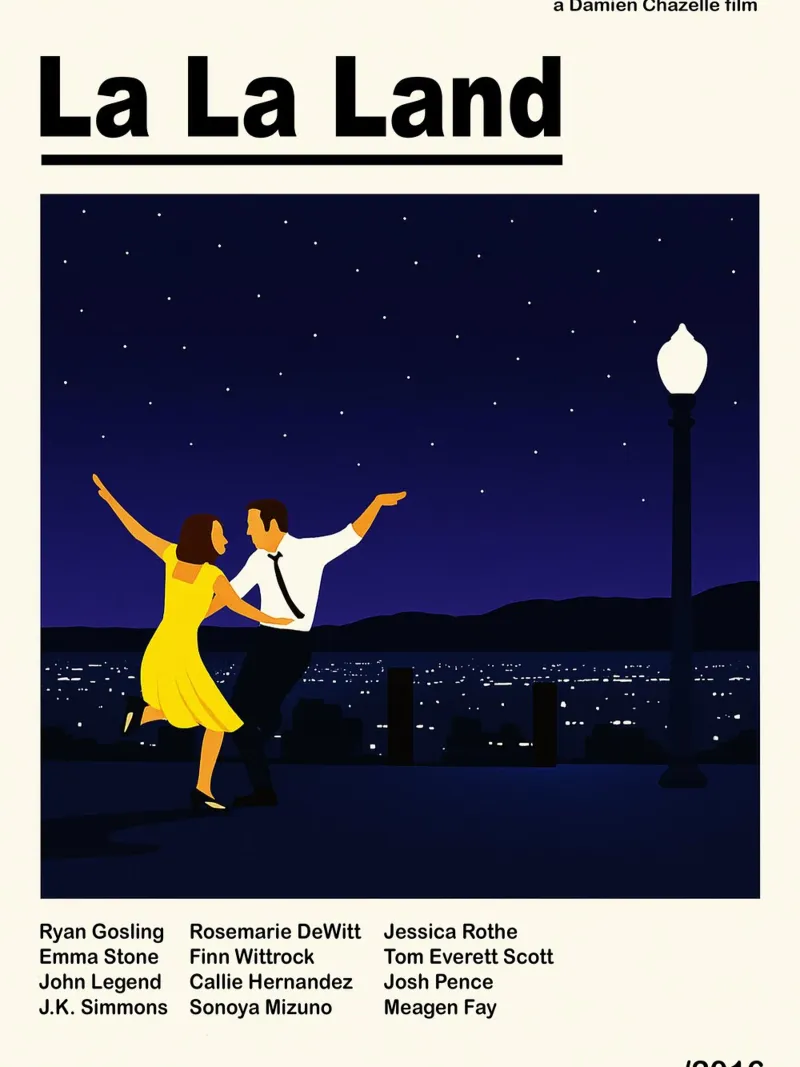 la la land vector imagination reproductions canvas with Floater frame by SIQAYA