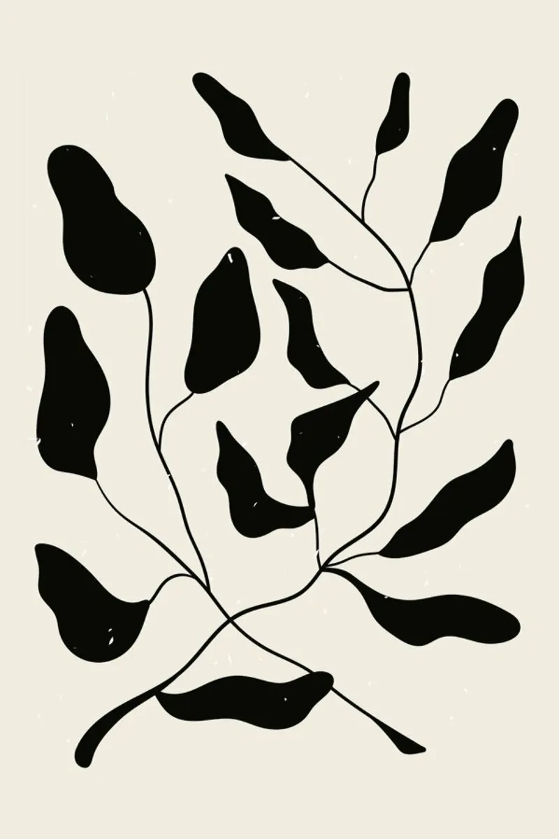 Laurel Leaves canvas by Graphite