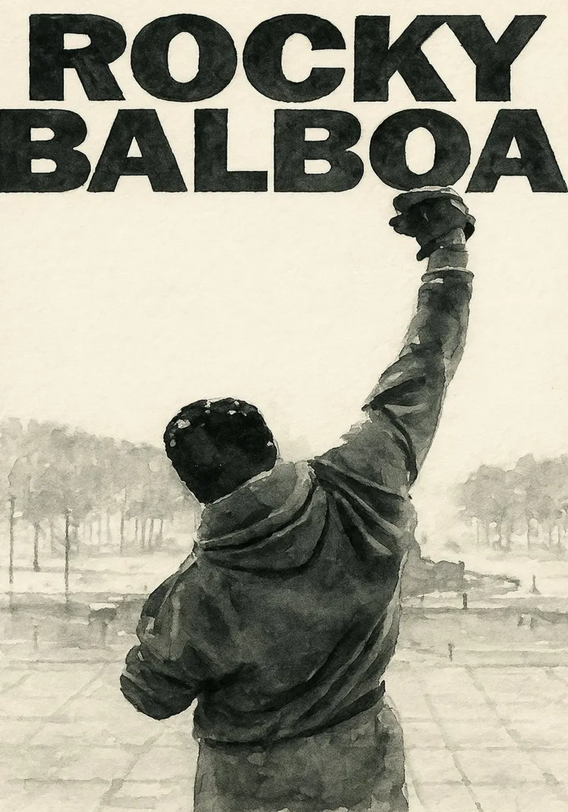 rocky balboa painting imagination reproduction backlit film by SIQAYA