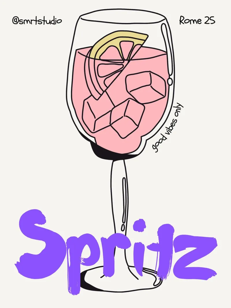 SPRITZ tela con Cornice a cassetta da Einfach Uebel