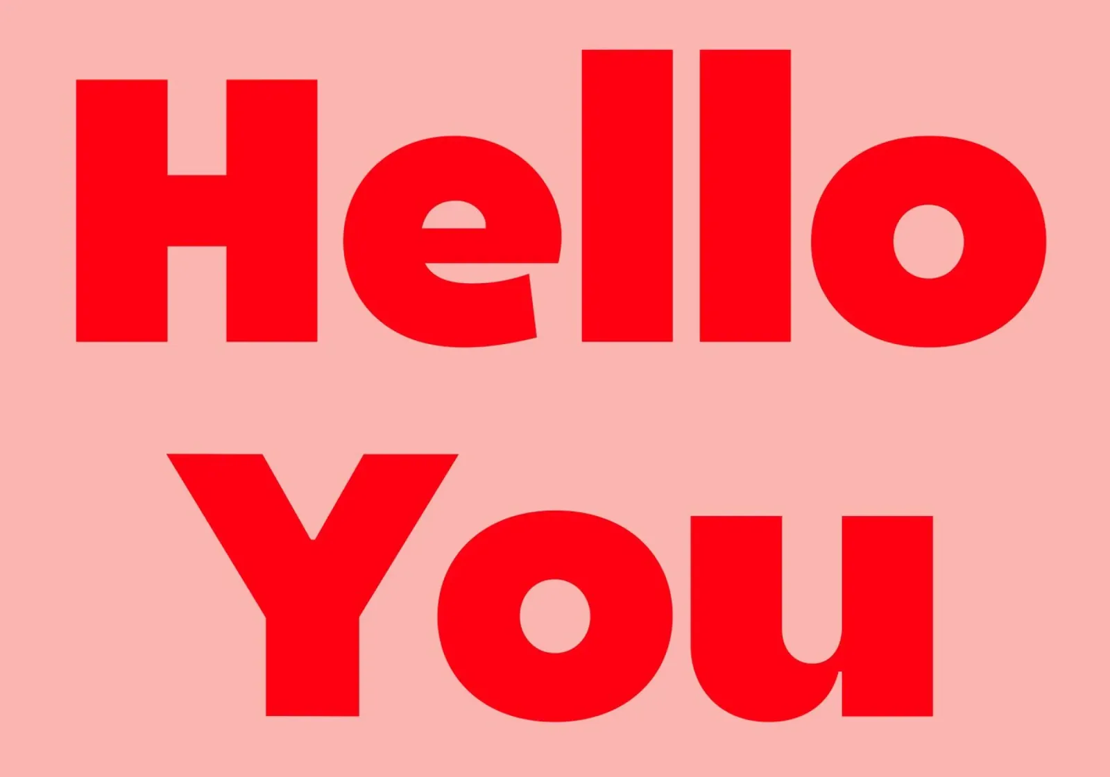 Hello You plexiglass da Rose Beck Art
