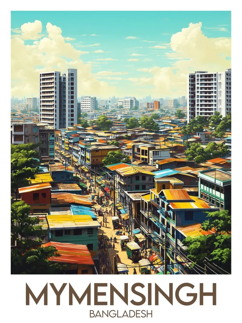 Affiche Mymensingh poster da Frame the World