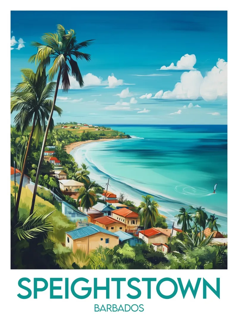 Affiche Speightstown poster con telaio in legno da Frame the World