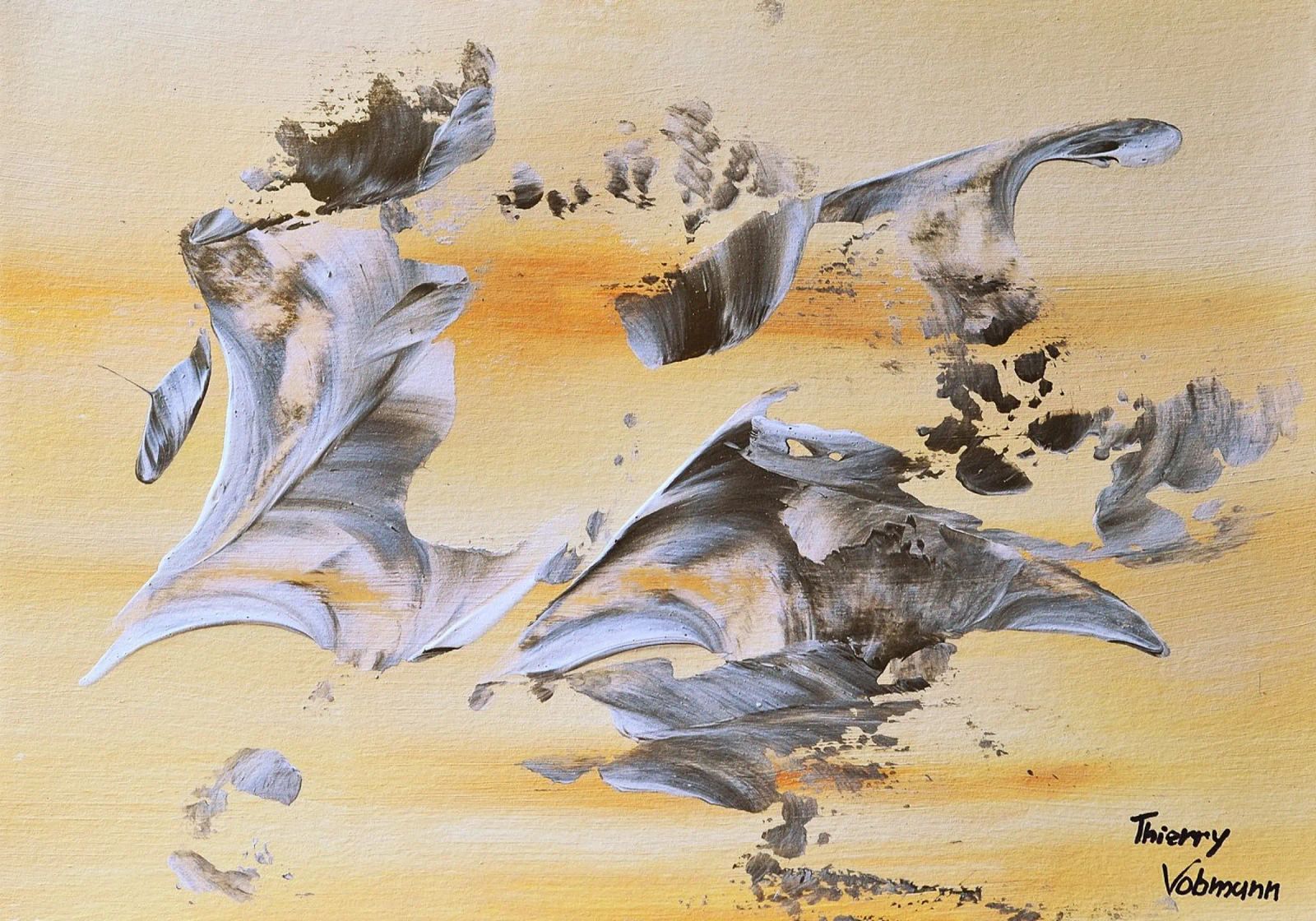 MESSAGE FROM THE HEART 14. pellicola backlit da Thierry Vobmann Abstract painting
