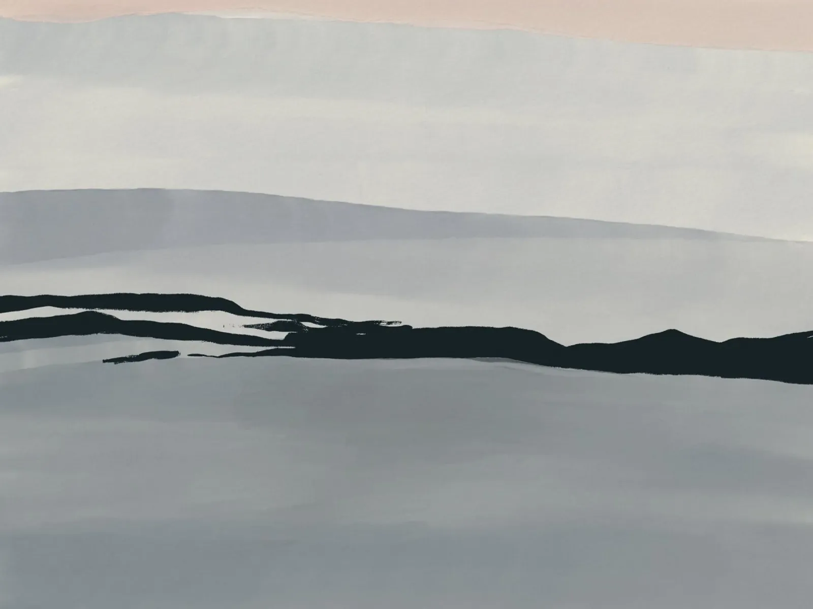 Plain landscape muted washed hahnemühle by Little Dean