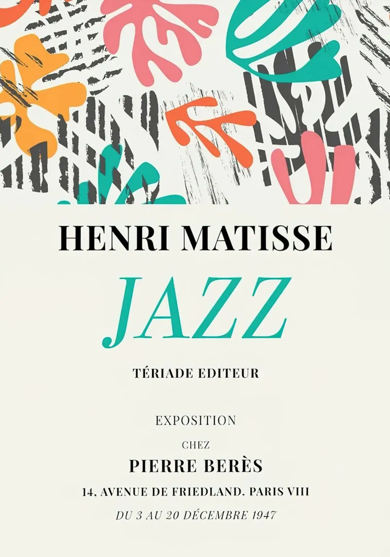 Henri Matisse Jazz Pierre Berres pellicola backlit da MinaHome