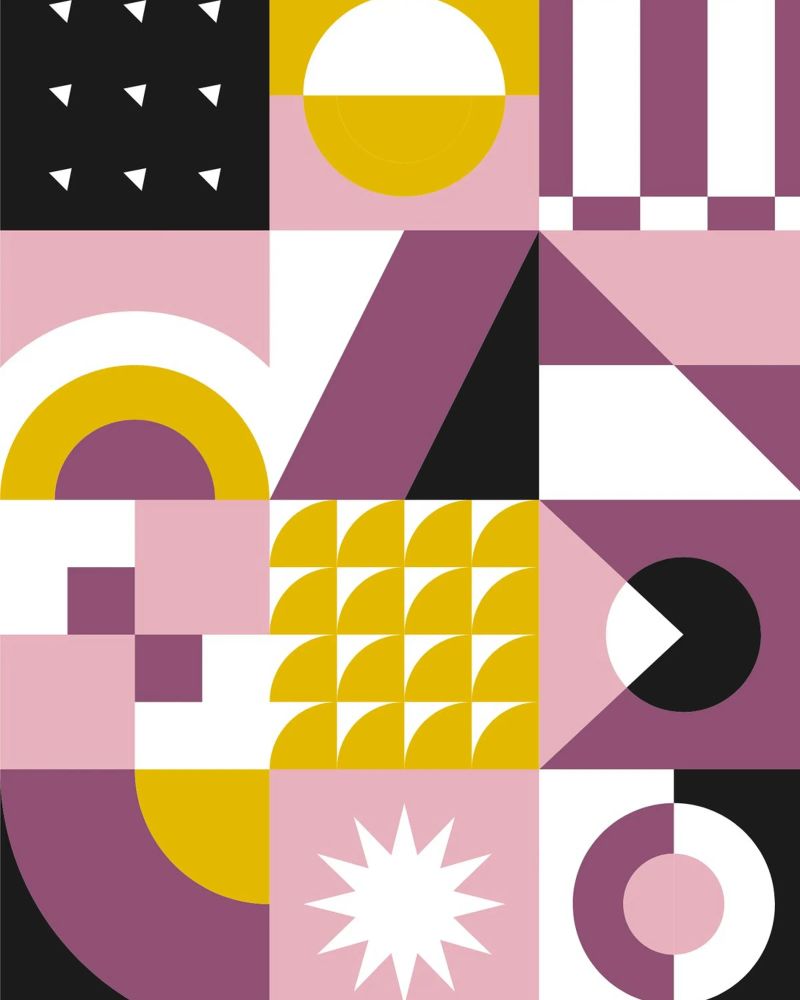 GEOMETRIC BLOOM poster de Einfach Uebel