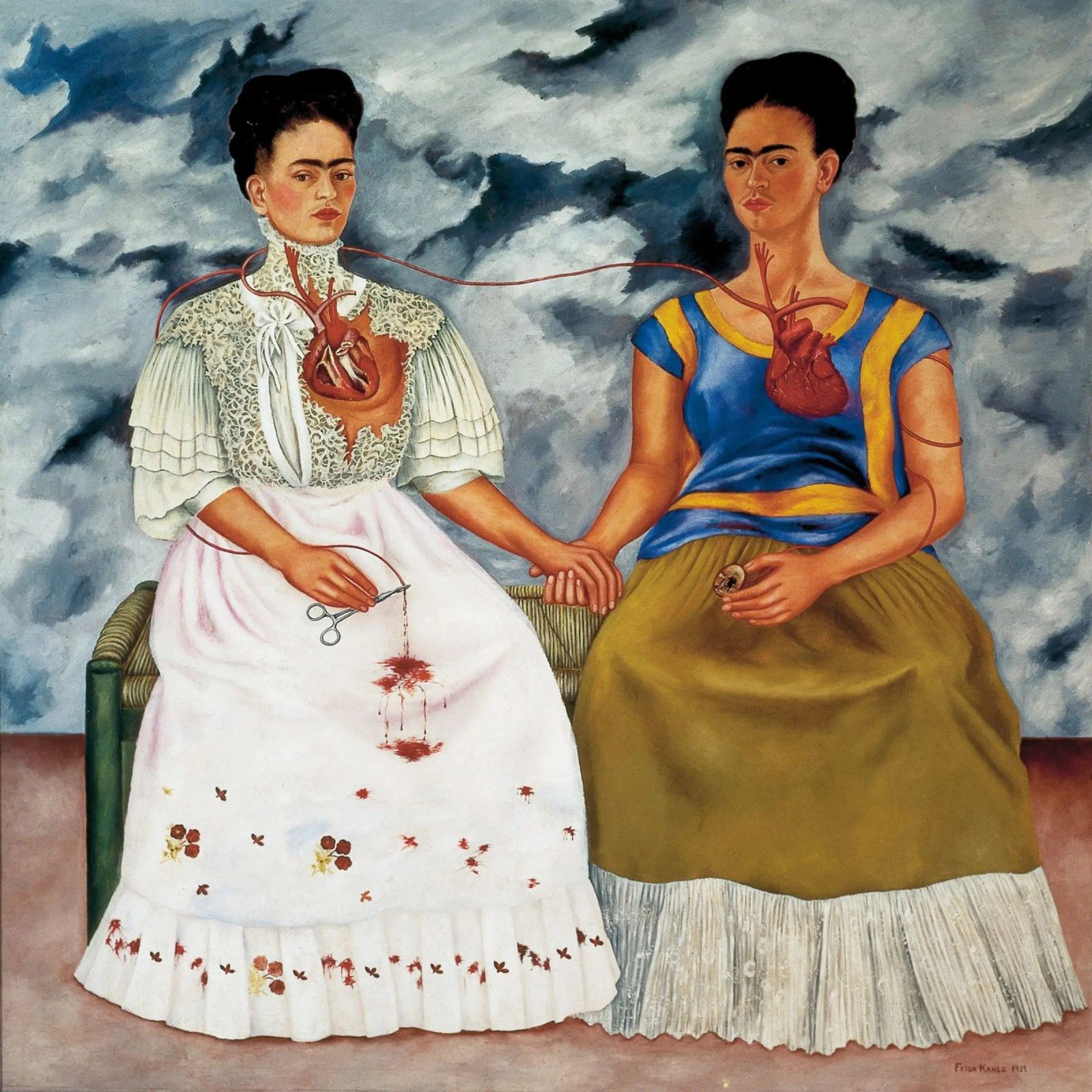Frida Kahlos Die zwei Fridas Poster von Venus Art