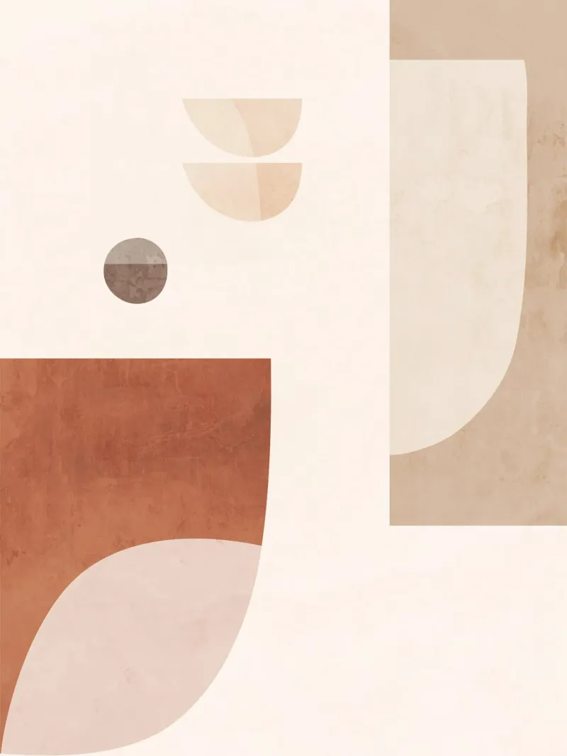 Abstract Minimal Shapes 91 canvas by ThingDesign