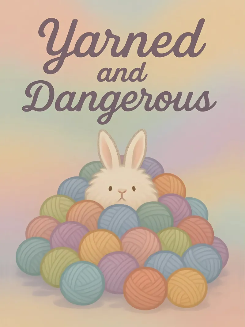 Divertente il meme del coniglio in filato poster con telaio in plastica da Funny Humor Art