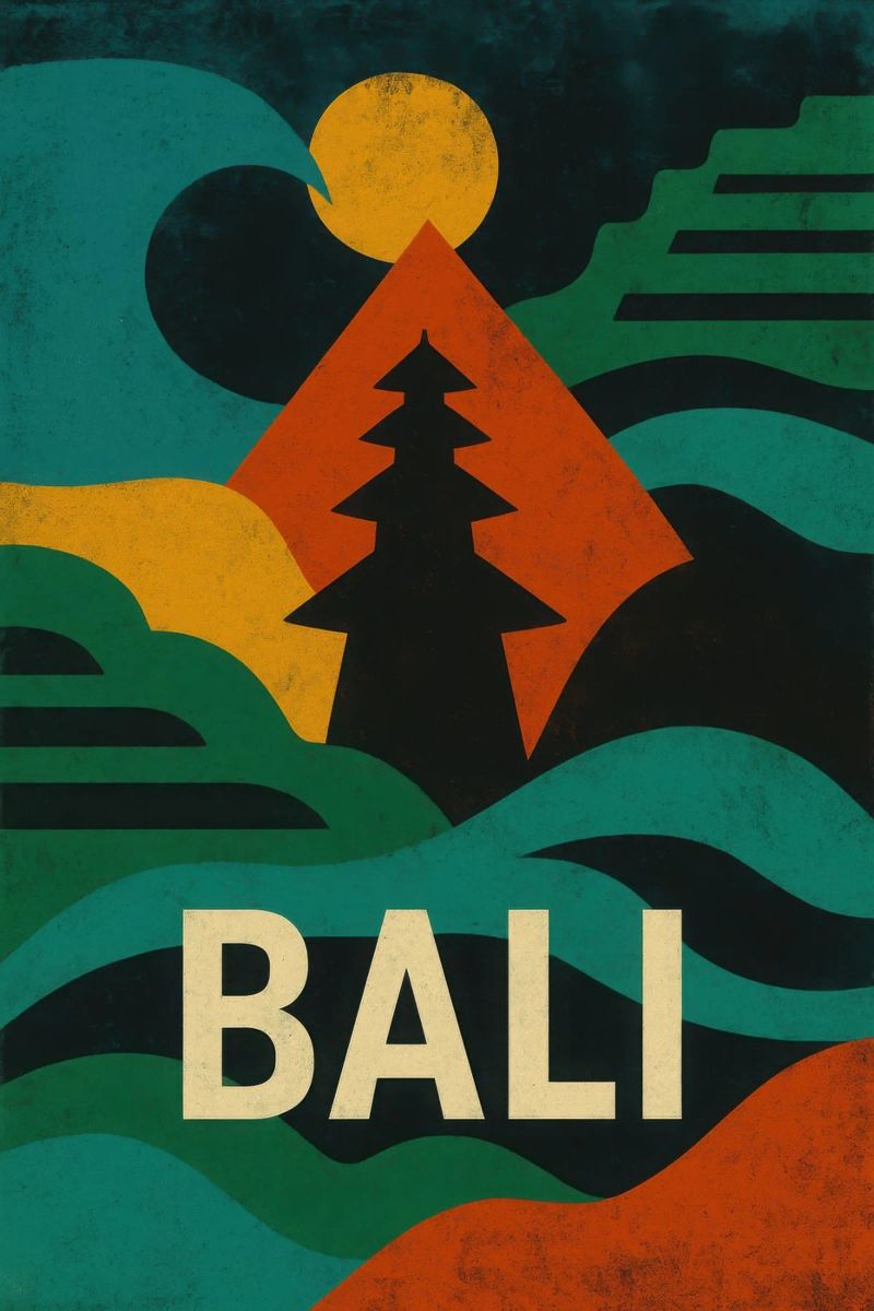 Bali – L'appel mystique de l'île des Dieux poster de JETLAG | affiches voyage