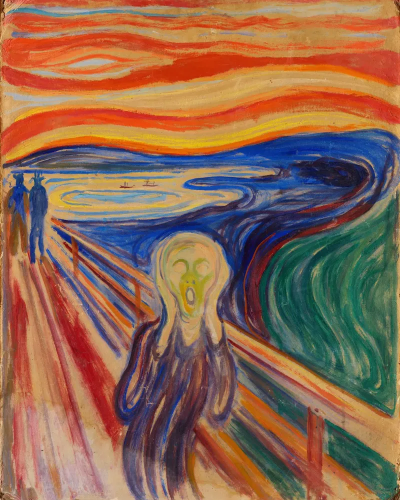 L'urlo di Edvard Munch pellicola backlit da Venus Art