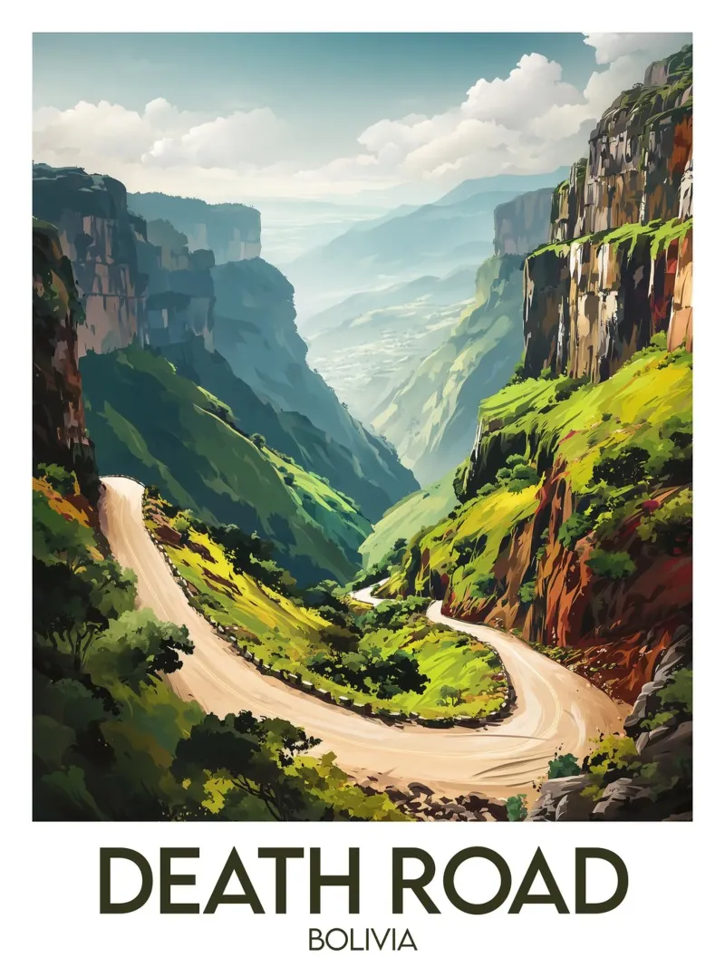 Strada della morte poster da Frame the World
