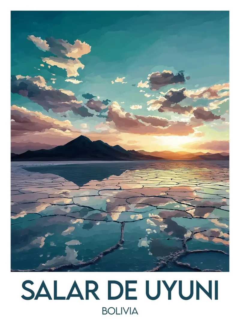 Poster Salar de Uyuni poster da Frame the World